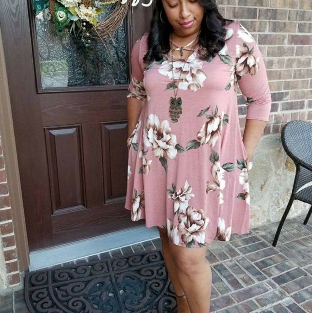 Pocket Floral Dress